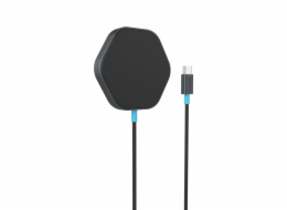 CANYON bezdrátová magnetická nabíjecka HEXAGON 110, 15W, Qi2 Dark Grey