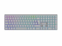 CANYON keyboard HKB-W11 EN/CS RGB Dual Mode Wireless Grey