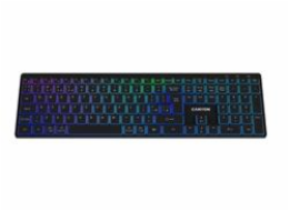 CANYON keyboard HKB-W11 EN/CS RGB Dual Mode Wireless Black