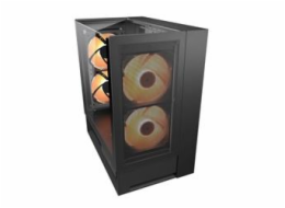 COUGAR PC skříň OMNYX Black Mid Tower Mesh Front Panel 2 x 160mm ARGB Fan, Rear Panel 2x 160mm ARGB Fan