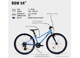 Juniorské ultralehké kolo BOW 24"