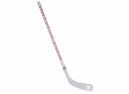Hokejka plastová s dýhou 147cm - pravá - bílá