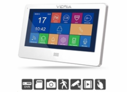 Veria SET Videotelefon  7077B bílý + vstupní stanice  230