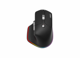 ACER bezdrátová myš Easy Fit Mouse,ergonomická,4000dpi,6 tlačítek,RGB,10m dosah,USB-C,BT,Black