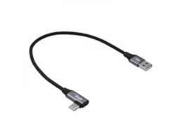 Akyga kabel USB A + USB type C mesh, 30cm