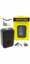 PATONA cestovní mini kompresor do auta, na kolo/ powerbank 4000 mAh/ LED SOS/ USB-A/ USB-C/ LCD