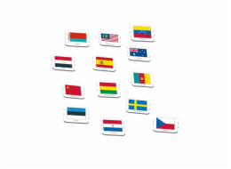 Larsen Vzdělávací puzzle Vlajky 80 dílků