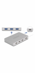 Delock - Rozbocovac - with Power Delivery 82 Watt - 3 x USB-C 3.2 Gen 2 + 3 x SuperSpeed USB + 1 x USB-C (napájení) - desktop