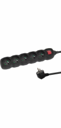 Esperanza ELK216K napájecí prodlužovačka 5 m 5 AC zásuvky / AC zásuvek Vnitřní Černá