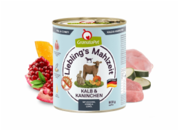 GRANATAPET Liebling s Mahlzeit Veal and coney - vlhké krmivo pro psy - 800g