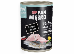 PAN MIĘSKO Chicken with cod - mokré krmivo pro kočky - 400g