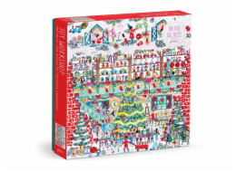 Galison Fóliové puzzle Michael Storrings Vánoční dílna hraček 500 dílků