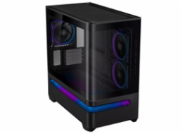 ASUS Case AP202 PRIME CASE, mATX, Průhledná bočnice, 3x 120mm ARGB Fan, černá