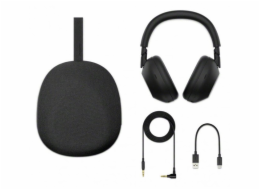 Sony WH-1000XM6 Sluchátka s mikrofonem Kabelový a bezdrátový Přes hlavu Hudba / volný čas USB typu C Bluetooth Černá