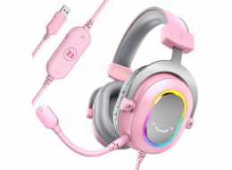 Fifine H6P AmpliGame RGB studiová sluchátka na uši s prostorovým zvukem 7.1