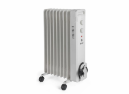 Olejový radiátor G21 Merapi bílý, 9 žeber, 2000 W
