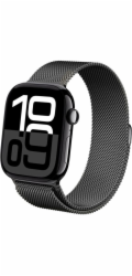 Crong Milano Steel - Řemínek z nerezové oceli pro Apple Watch 38/40/41/42 mm (grafit)