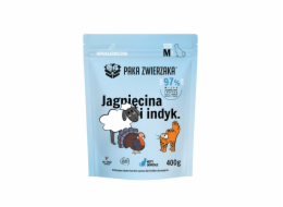 PAKA ZWIERZAKA Lamb and turkey M - suché krmivo pro kočky - 400g