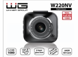 WG - Záznamová kamera W220NV, WG CarEye, černá