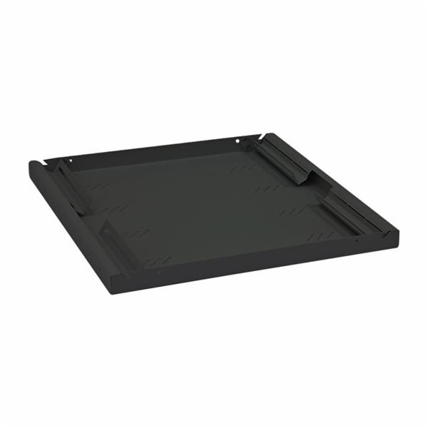 TRITON Police s perforací 19", 1U/250mm, nosnost 15kg, černá