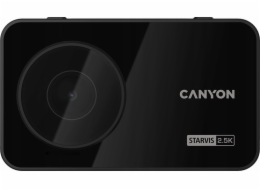 Canyon Videorekordér Canyon DVR25GPS, 3,0'' IPS (640x360), dotykový displej, WQHD 2,5K 2560x1440@60fps, NTK96670, 5MP CMOS obrazový snímač Sony Starvis IMX335, 5MP kamera, pozorovací úhel 140°, Wi-Fi, GPS, databáze videokamer, USB typu C, superkondenzátor