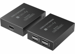 Techly Extender USB HUB / 4portový USB 2.0 Cat6 HUB až 150 m