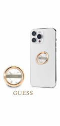 Guess Ring stand White Praktické držadlo ve tvaru prstence namontováno na zadním panelu