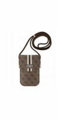 Guess 4G Stripes Phone Bag, hnědá Trendy pouzdro na telefon pro mobilní zařízení Wallet Bag, která jsou součástí kolekce.