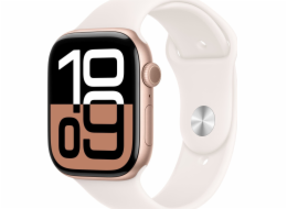 Apple Chytré hodinky Watch 10 GPS 46 mm růžovo-zlaté hliníkové M/L růžové