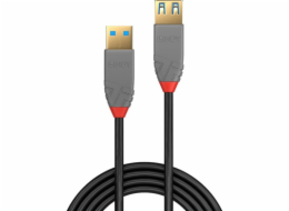 LINDY USB kabel USB 3.2 Gen1 (USB 3.0 / USB 3.1 Gen1) USB-A zástrčka, USB-A zásuvka 2.00 m černá 36762