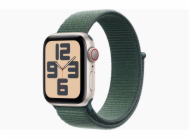 Apple Watch SE GPS + Cellular 40mm Starlight Aluminium Case with Lake Green Sport Loop