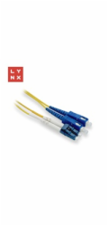 LYNX duplexní patch kabel SM, OS2, LC/SC, 9/125µm, 15m