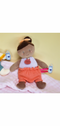 Doudou Jolijou Panenka 18 cm oranžová