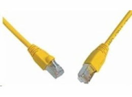 Solarix Patch kabel CAT6 SFTP PVC 1m žlutý snag-proof C6-315YE-1MB
