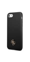 Guess 4G Silicone Metal Logo Zadní Kryt pro iPhone 7/8/SE2020/SE2022 Black Guess prémiový ochranný kryt telefonu vyrobený z kombinace kvalitních a odolných materiálů, které perfektně chrání Váš telef