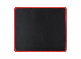 DeTech Podložka pod myš L16, 210 x 250 x 2mm - černá, okraje červené Herní podložka pod myš, Rozměry: 210 x 250 x 2mm, Protiskluzový gumový kryt