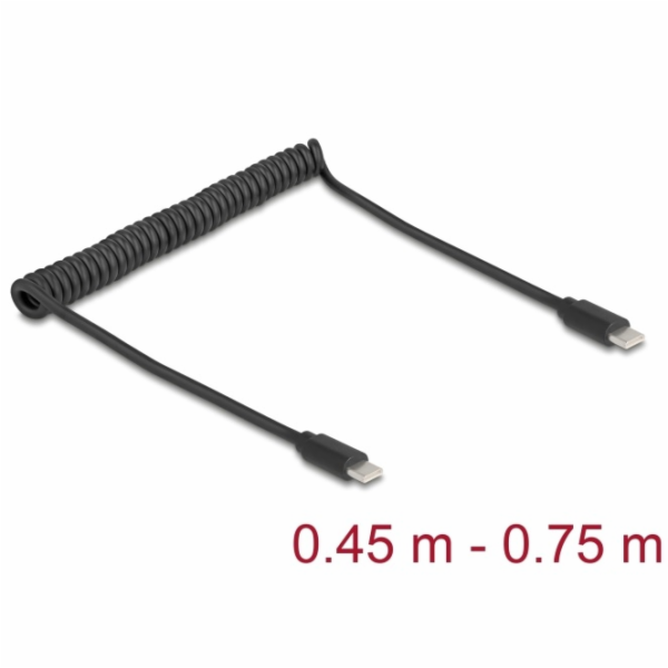 Delock Kroucený kabel USB 2.0 Type-C™ ze zástrčky na zást...