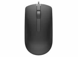 Dell MS116 myš černá Stylová a spolehlivá myš Dell MS116 nabízí optický snímač pohybu, maximální citlivost 1000 DPI, 3 tlačítka, ergonomické zpracování vhodné pro praváky i leváky. Produkt je nový, z