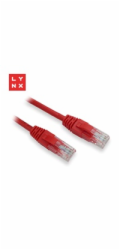 LYNX UTP patch kabel Cat5e, PVC, CCA, 10m, červený