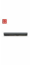 LYNX 19" patch panel 24-port, STP Cat6a, 50µ, stíněný, černý