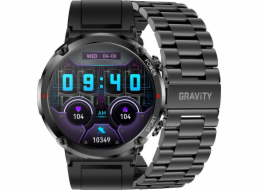 Chytré hodinky Gravity Pánské hodinky SMARTWATCH GRAVITY GT21-1 BK/BK STEEL/BK