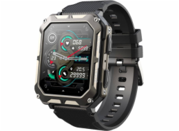 Chytré hodinky Rubicon SmartWatch Rubicon RNCF27 černé silikonové konverzace BT Call.