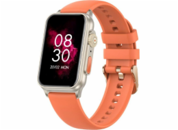 Rubicon Chytré hodinky SmartWatch Rubicon RNCF06 oranžové silikonové BT Call