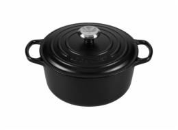 Le Creuset Signature Casserole round 24 cm black