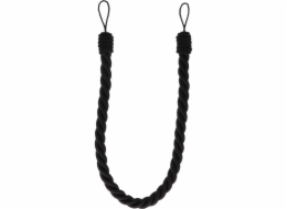 Šňůra na záclony Luance COT, 1,6 cm, černá
