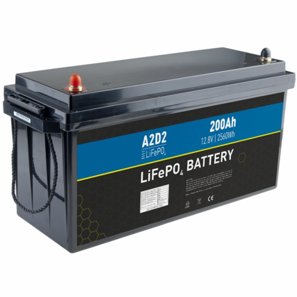 Baterie Avacom A2D2 - LiFePO4 12,8V 200Ah M8 (REPT cells)