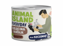 ANIMAL ISLAND Everyday Puppy Veal and rabbit - vlhké krmivo pro psy - 185g
