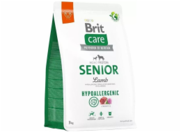 BRIT Care Hypoallergenic Senior Lamb with rice - suché krmivo pro psy - 3kg