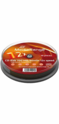 MediaRange CD-RW 700 MB, prázdná CD