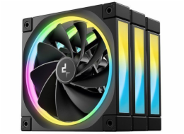 DeepCool FL12R-3 IN 1 Počítačová skříň Ventilátor 12 cm Černá 3 kusů